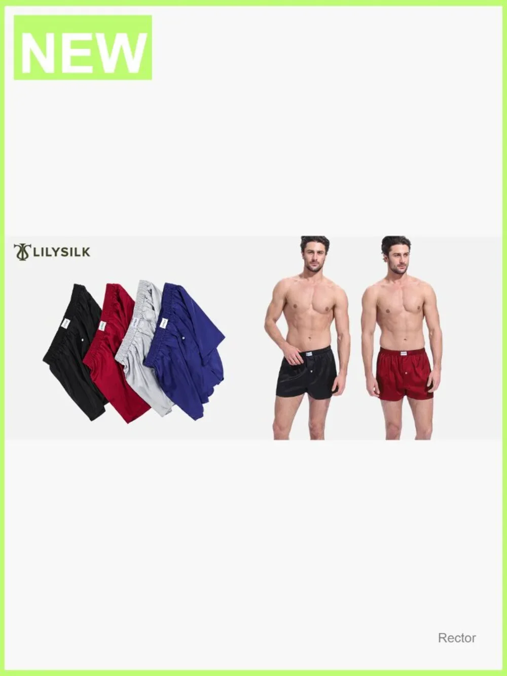 6A Mulberry Silk Boxer Shorts for Men Loose Fit Breathable Combo Pack